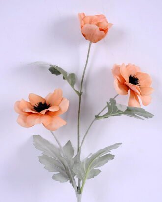 Artificial Flower 20*70cm Anemone Spray*3 GS-39120023-C1