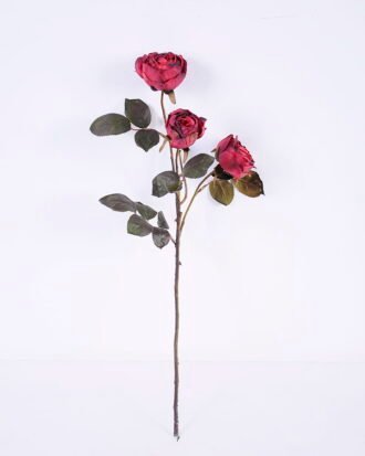 Artificial Flower 17*51CM Burning Rose*3 GS-25820019-R1