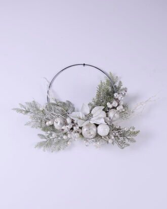 Artificial Flower 60*15*44CM Christmas arrangement on wire ring GS-13620001