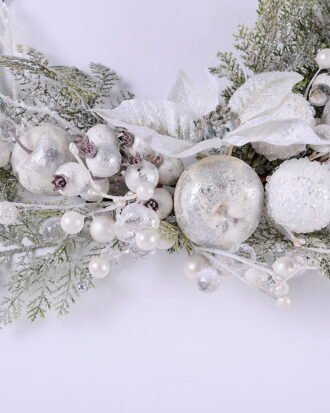Artificial Flower 60*15*44CM Christmas arrangement on wire ring GS-13620001