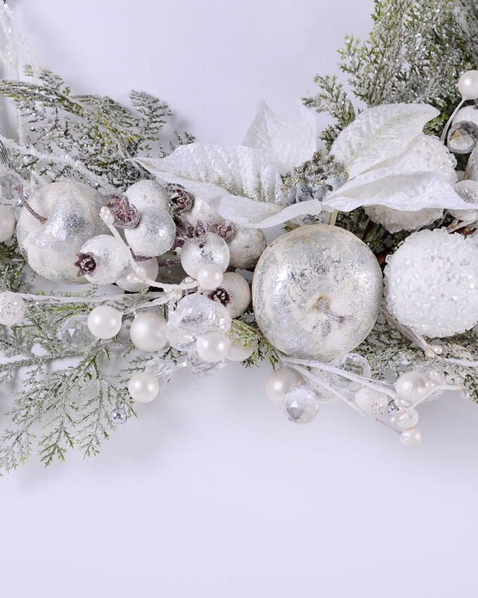 Artificial Flower 60*15*44CM Christmas arrangement on wire ring GS-13620001