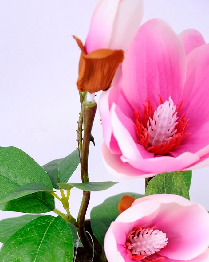 Artificial Flower 19*17*29CM Mangnolia in paper pot GS-05520134-P1
