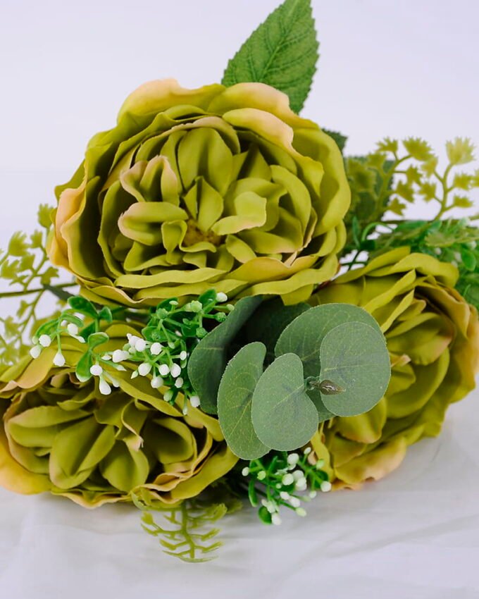 Artificial Flower Peony Fern bouquet 10 GS-51920005-G1_5 Artificial Flower 18*29cm Peony&Fern bouquet*10 GS-51920005-G1