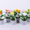 Artificial Flower Ranunculus in plastic pot GS-05520132-Y1_5 Artificial Flower 16*12*29CM Ranunculus in plastic pot GS-05520132-Y1