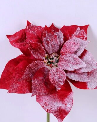 Artificial Flower 22*37CM Singel poinsettia GS-15420030-R1