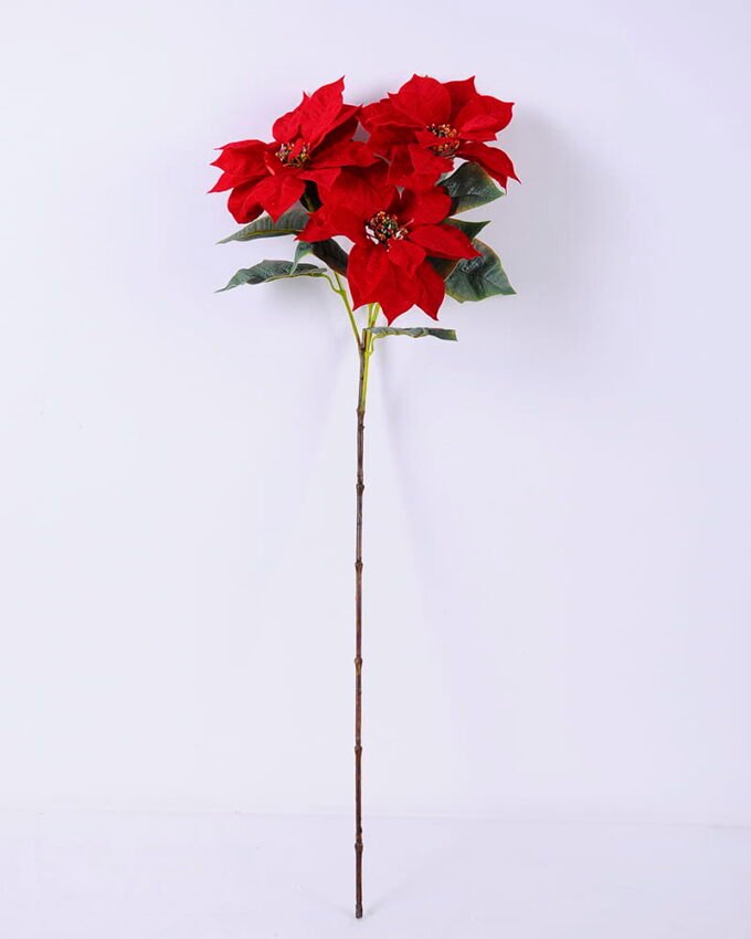 Artificial Flower 28*83CM Singel poinsettia spray*3 GS-15420043