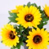 Artificial Flower Sunflower 5 in plastic pot GS-05520141_5 Artificial Flower 20*15*26CM Sunflower*5 in plastic pot GS-05520141