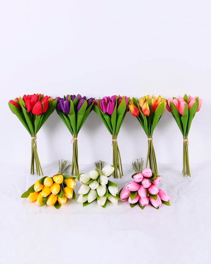 Artificial Flower Tulip bouquet 7 GS-12820007-R1_6 Artificial Flower 17*17*37CM Tulip bouquet*7 GS-12820007-R1