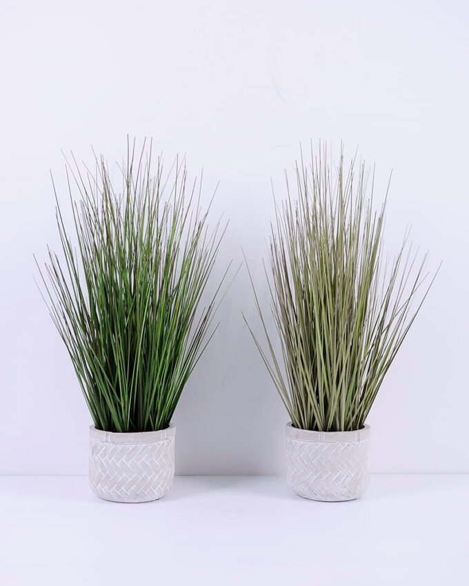 Artificial Grass Grass in cement pot GS-45720056_2 Artificial Grass 24*53CM Grass in cement pot GS-45720056