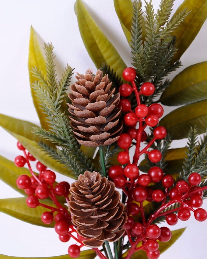 Artificial Plant 17*31CM Berry&Pine cone spray GS-54020058