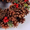 Artificial Plant D:29*H:9CM Pine cones wreath GS-33020015