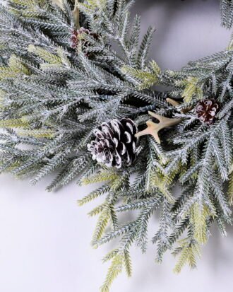 Artificial Plant 49*49*7CM Pine needle wreath GS-54020063