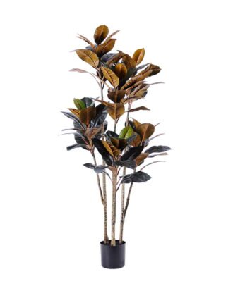 Artificial Plant 70*68*166CM Rubber wood tree in plastic pot/lvs84 GS-48520133
