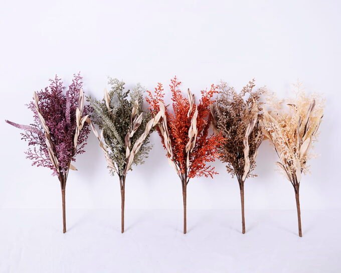 Artificial Plant leaf bush GS-53020014-G2_2 Artificial Plant 24*50cm leaf bush GS-53020014-G2