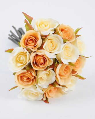 Artificial Flower Autumn Rose bouquet*15 GS-0690183-W1 Bouquet YeahFlower is one of Chinese leading OEM manufacturers and exporters , supplying the silk flowers, wholesale artificial trees