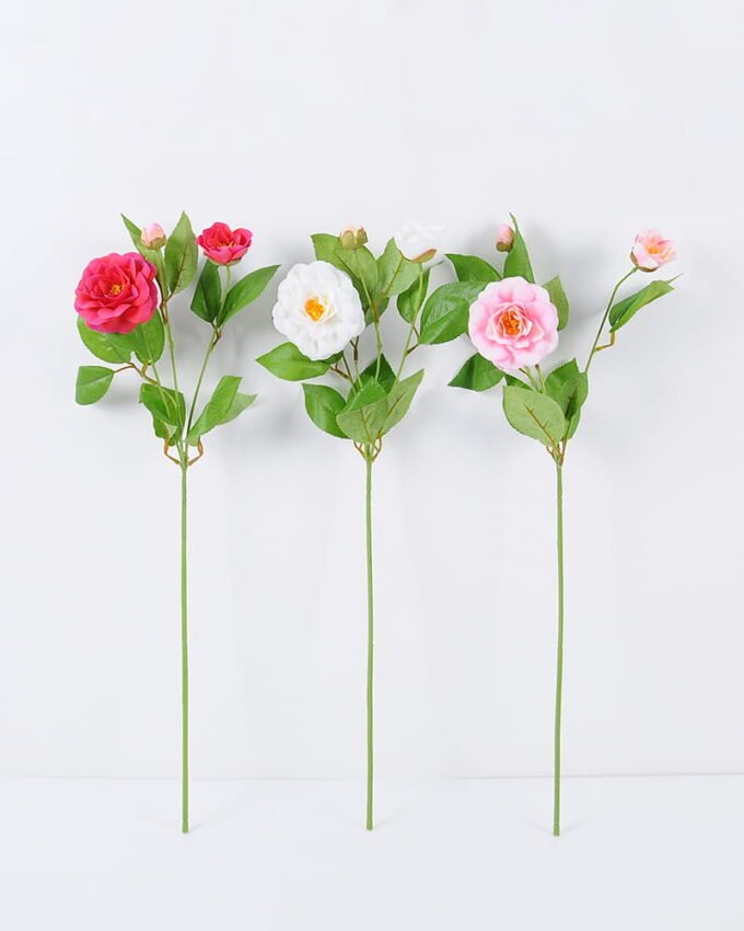 Artificial Flower 19*65CM Camellia Spray*3 GS-53620034 Single Flowers YeahFlower is one of Chinese leading OEM manufacturers and exporters , supplying the silk flowers, wholesale artificial trees