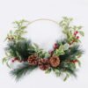 Artificial Flower 47*8*40CM Christmas arrangement on wire ring GS-52720008 Banners&Garlands YeahFlower is one of Chinese leading OEM manufacturers and exporters , supplying the silk flowers, wholesale artificial trees