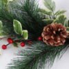 Artificial Flower 47*8*40CM Christmas arrangement on wire ring GS-52720008 Banners&Garlands YeahFlower is one of Chinese leading OEM manufacturers and exporters , supplying the silk flowers, wholesale artificial trees
