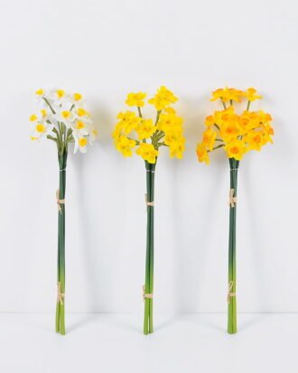 Artificial Flower 14*50cm Daffodil Bouquet*3 GS-41520027-Y1 Single Flowers YeahFlower is one of Chinese leading OEM manufacturers and exporters , supplying the silk flowers, wholesale artificial trees
