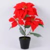 Artificial Flower 36*37*45cm Poinsettia in pp pot GS-61420004 Christmas Item YeahFlower is one of Chinese leading OEM manufacturers and exporters , supplying the silk flowers, wholesale artificial trees