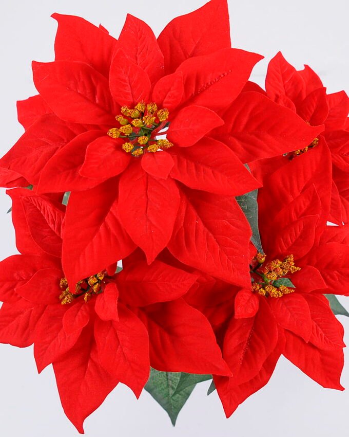 Artificial Flower 40*45*43cm Poinsettia in  pp pot GS-61420006 Christmas Item YeahFlower is one of Chinese leading OEM manufacturers and exporters , supplying the silk flowers, wholesale artificial trees