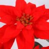 Artificial Flower 23*23*42cm Poinsettia in  pp pot GS-61420007 Christmas Item YeahFlower is one of Chinese leading OEM manufacturers and exporters , supplying the silk flowers, wholesale artificial trees