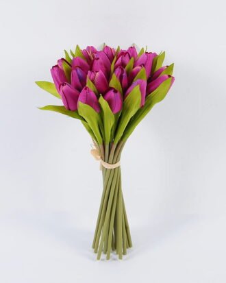 Artificial Flower 20*33cm Tulip Bouquet*24 GS-12820010-R2 Bouquet YeahFlower is one of Chinese leading OEM manufacturers and exporters , supplying the silk flowers, wholesale artificial trees