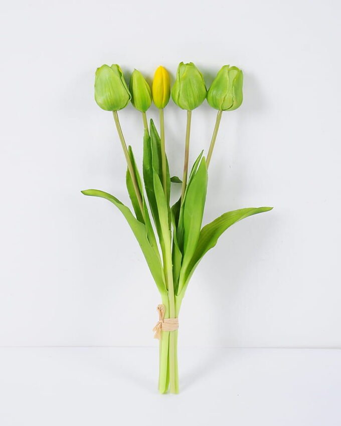 Artificial Flower 13*39cm Tulip Bouquet*5 GS-41520028-G1 Bouquet 3,000+ sqm showroom with thousands of artificial flowers, plants & trees ready for global sourcing.