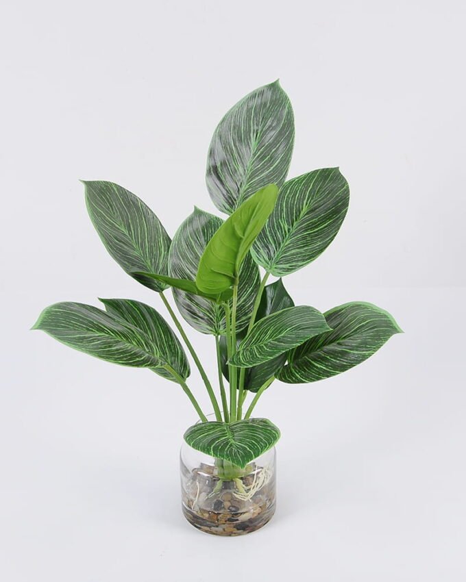 Artificial Plant 32*40cm Leaves in glass ware GS-06921017 Leaves&Sprays&Foliages YeahFlower is one of Chinese leading OEM manufacturers and exporters , supplying the silk flowers, wholesale artificial trees
