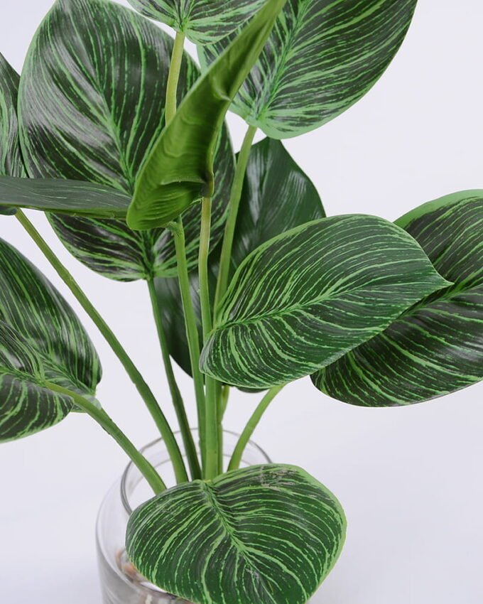 Artificial Plant 32*40cm Leaves in glass ware GS-06921017 Leaves&Sprays&Foliages YeahFlower is one of Chinese leading OEM manufacturers and exporters , supplying the silk flowers, wholesale artificial trees