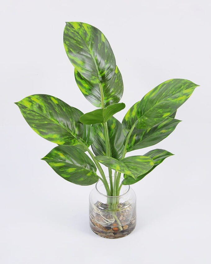 Artificial Plant 32*40cm Leaves in glass ware GS-06921018 Leaves&Sprays&Foliages YeahFlower is one of Chinese leading OEM manufacturers and exporters , supplying the silk flowers, wholesale artificial trees