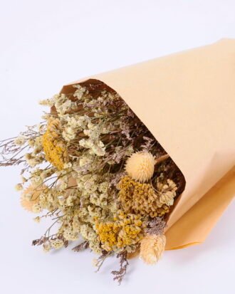 Dried Flowers 16*45CM Dried natural items bouquet with paper wrapped(30g/bouquet, H:45CM) GS-56620084 Bouquet YeahFlower is one of Chinese leading OEM manufacturers and exporters , supplying the silk flowers, wholesale artificial trees