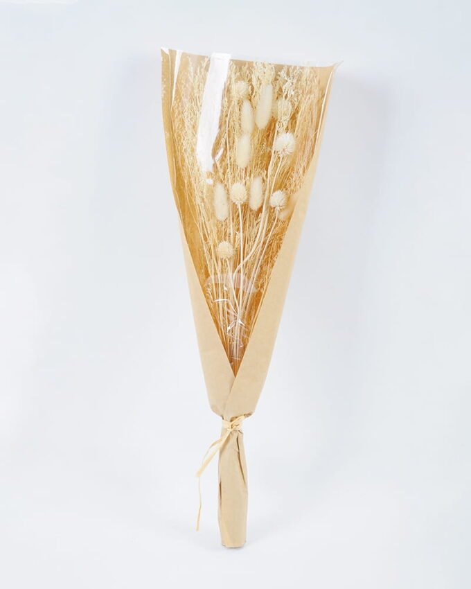 Dried Flowers 20*57CM Dried natural items bouquet with paper wrapped(35g/bouquet, H:58CM) GS-56621001JJA-W1 Dried Flowers YeahFlower is one of Chinese leading OEM manufacturers and exporters , supplying the silk flowers, wholesale artificial trees