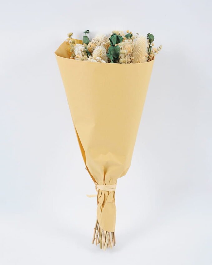 Dried Flowers Dried natural items bouquet with paper wrapped 80g bouquet GS-56621003JJA_11 Dried Flowers 20*49CM Dried natural items bouquet with paper wrapped(80g/bouquet, H:50CM) GS-56621003JJA Dried Flowers YeahFlower is one of Chinese leading OEM manufacturers and exporters , supplying the silk flowers, wholesale artificial trees