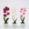 Artificial Flower 8*24cm Butterfly orchid in ceramic pot GS-62121003-P1