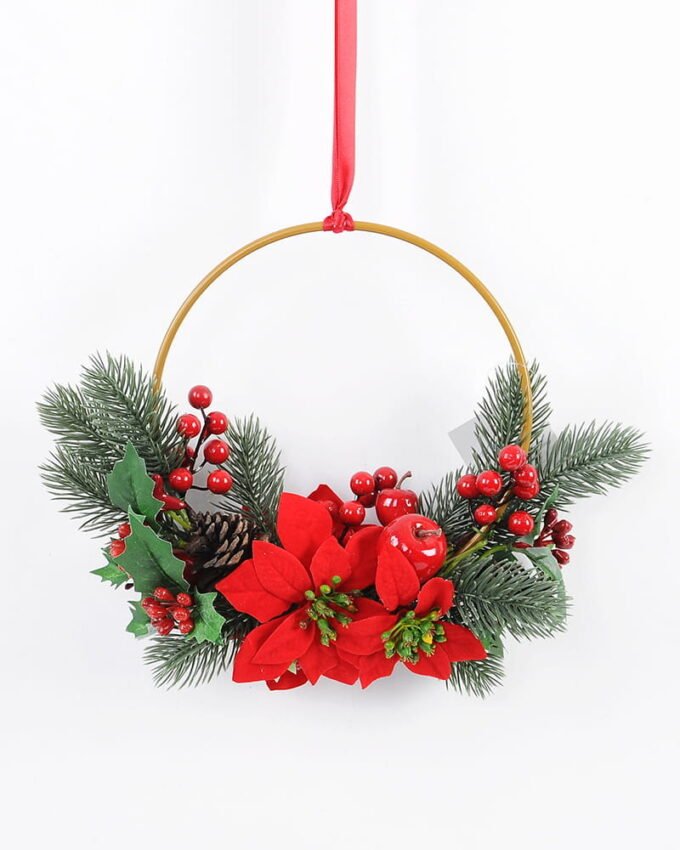Artificial Flower 32*46cm Christmas wreath GS-62121012