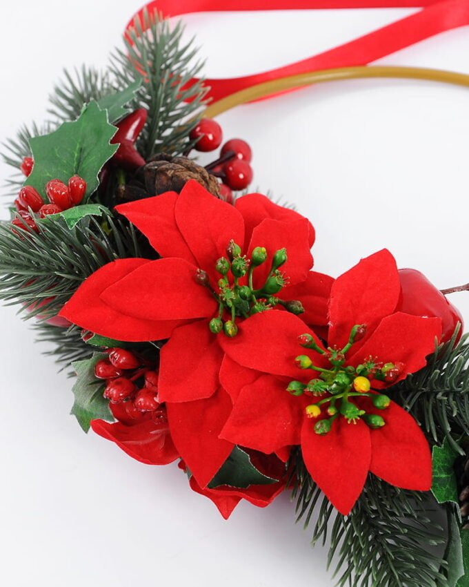 Artificial Flower 32*46cm Christmas wreath GS-62121012