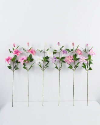 Artificial Flower 22*86cm Clematis florida thunb*3 GS-15421001-P1 Single Flowers YeahFlower is one of Chinese leading OEM manufacturers and exporters , supplying the silk flowers, wholesale artificial trees Artificial Flower 22*86cm Clematis florida thunb*3 GS-15421001-P1