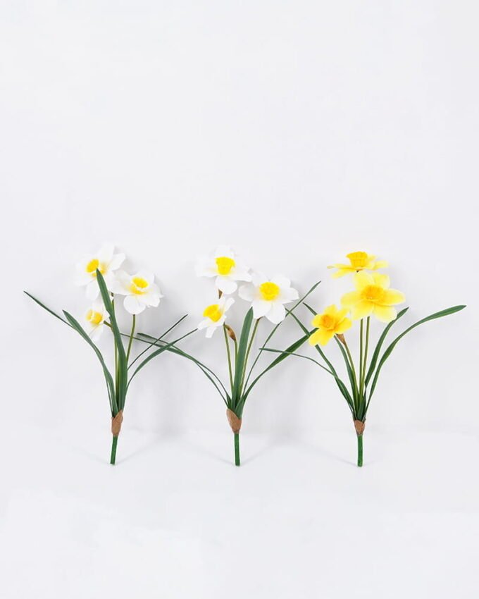 Artificial Flower 26*40CM Daffodil bush*3 GS-15421006-W1