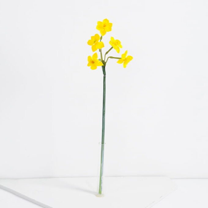 Artificial Flower Singel Daffodil GS-41521001-Y1_4 Artificial Flower 10*51CM Singel Daffodil GS-41521001-Y1
