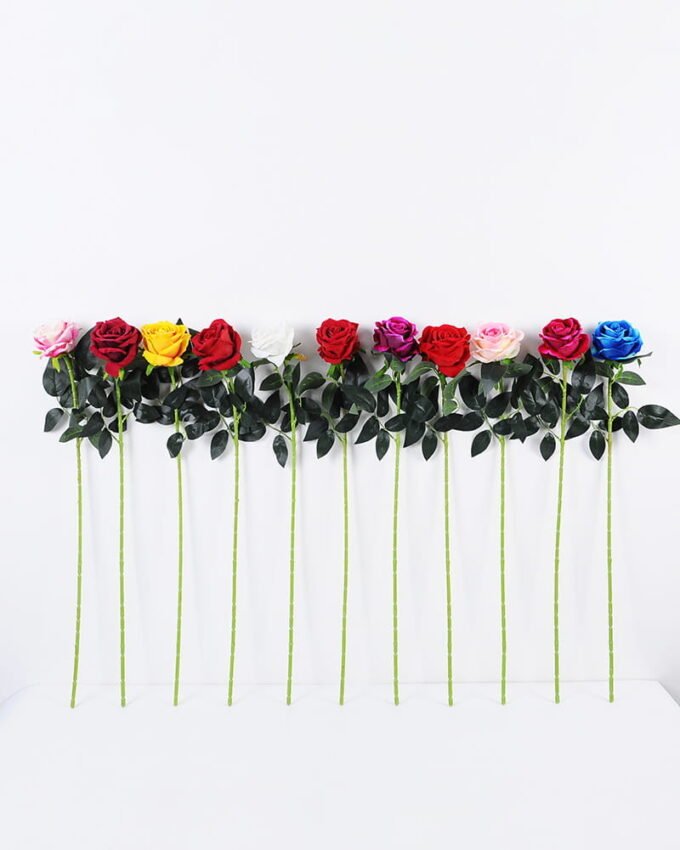 Artificial Flower Single rose GS-46521007-R5_2 Artificial Flower 16*75cm Single rose GS-46521007-R5