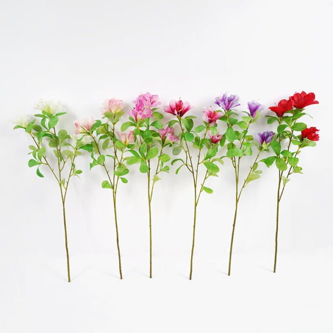 Artificial Flower 22*73CM Azalea Spray*4 GS-35121007 Single Flowers YeahFlower is one of Chinese leading OEM manufacturers and exporters , supplying the silk flowers, wholesale artificial trees