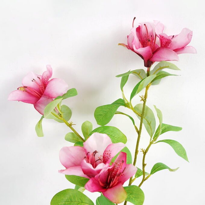 Artificial Flower 22*73CM Azalea Spray*4 GS-35121007 Single Flowers YeahFlower is one of Chinese leading OEM manufacturers and exporters , supplying the silk flowers, wholesale artificial trees
