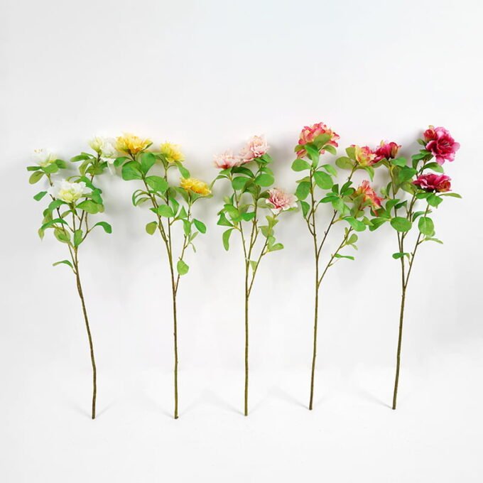 Artificial Flower 25*73CM Azalea Spray*4 GS-35121014 Single Flowers YeahFlower is one of Chinese leading OEM manufacturers and exporters , supplying the silk flowers, wholesale artificial trees