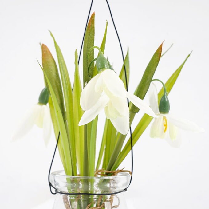 Artificial Flower 11*17CM Cymbidium in glass pot GS-62921026 Potted Flowers&Plants 3,000+ sqm showroom with thousands of artificial flowers, plants & trees ready for global sourcing.
