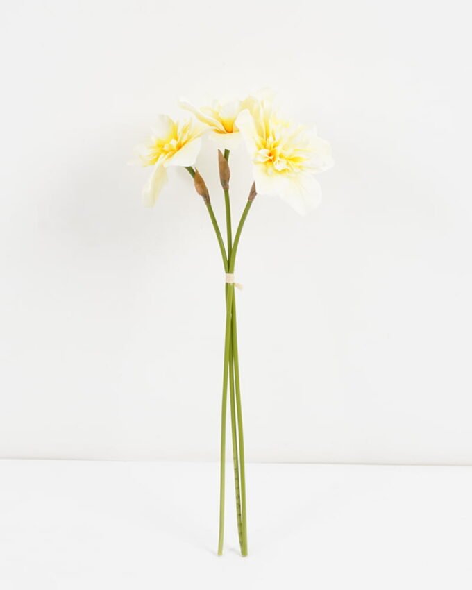 Artificial Flower 18*37CM Daffodil  bush*3 GS-15421016 Bouquet YeahFlower is one of Chinese leading OEM manufacturers and exporters , supplying the silk flowers, wholesale artificial trees