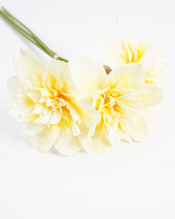 Artificial Flower 18*37CM Daffodil  bush*3 GS-15421016 Bouquet YeahFlower is one of Chinese leading OEM manufacturers and exporters , supplying the silk flowers, wholesale artificial trees