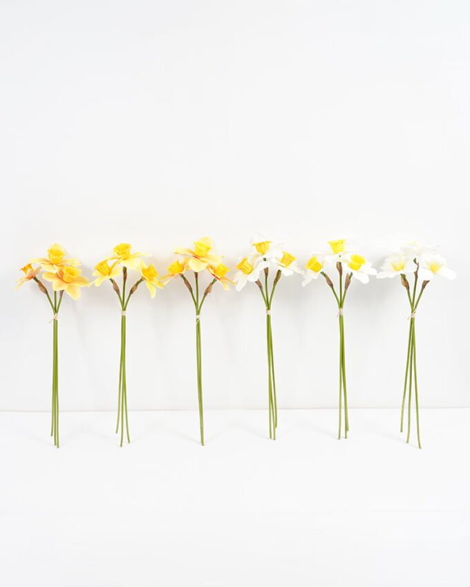 Artificial Flower 16*37CM Daffodil  bush*3 GS-15421017 Bouquet YeahFlower is one of Chinese leading OEM manufacturers and exporters , supplying the silk flowers, wholesale artificial trees