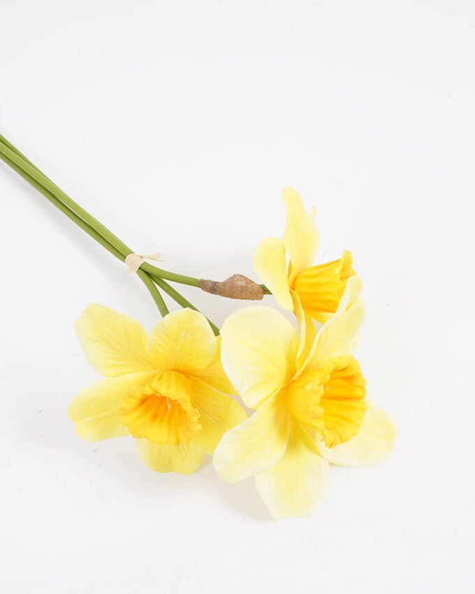 Artificial Flower 16*37CM Daffodil  bush*3 GS-15421017 Bouquet YeahFlower is one of Chinese leading OEM manufacturers and exporters , supplying the silk flowers, wholesale artificial trees