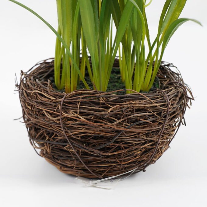 Artificial Flower 14*22CM Daffodil in rattan pot GS-62921032 Potted Flowers&Plants 3,000+ sqm showroom with thousands of artificial flowers, plants & trees ready for global sourcing.